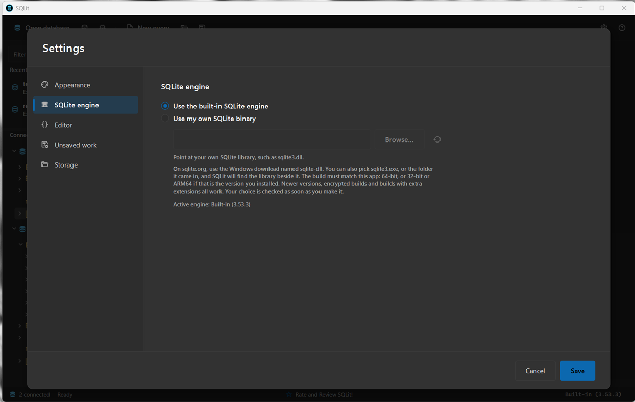 #4. SQLit (Windows) Von: Apped