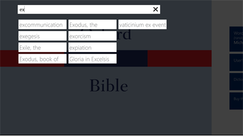 Oxford Dictionary of the Bible Screenshots 2