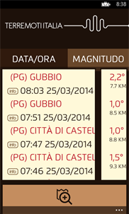 Terremoti Italia screenshot 1