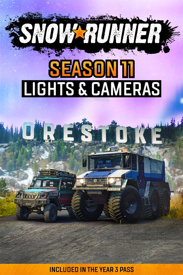 SnowRunner - Season 11: Lights & Cameras Xbox Series X|S and Xbox One cover art