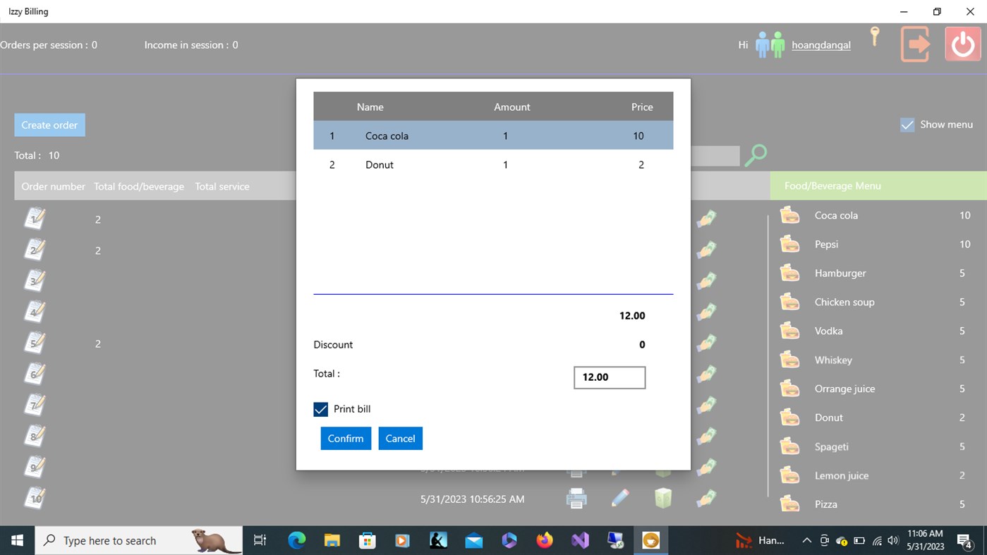 #3. Izzy Billing (Windows) Podle: hoangdangal