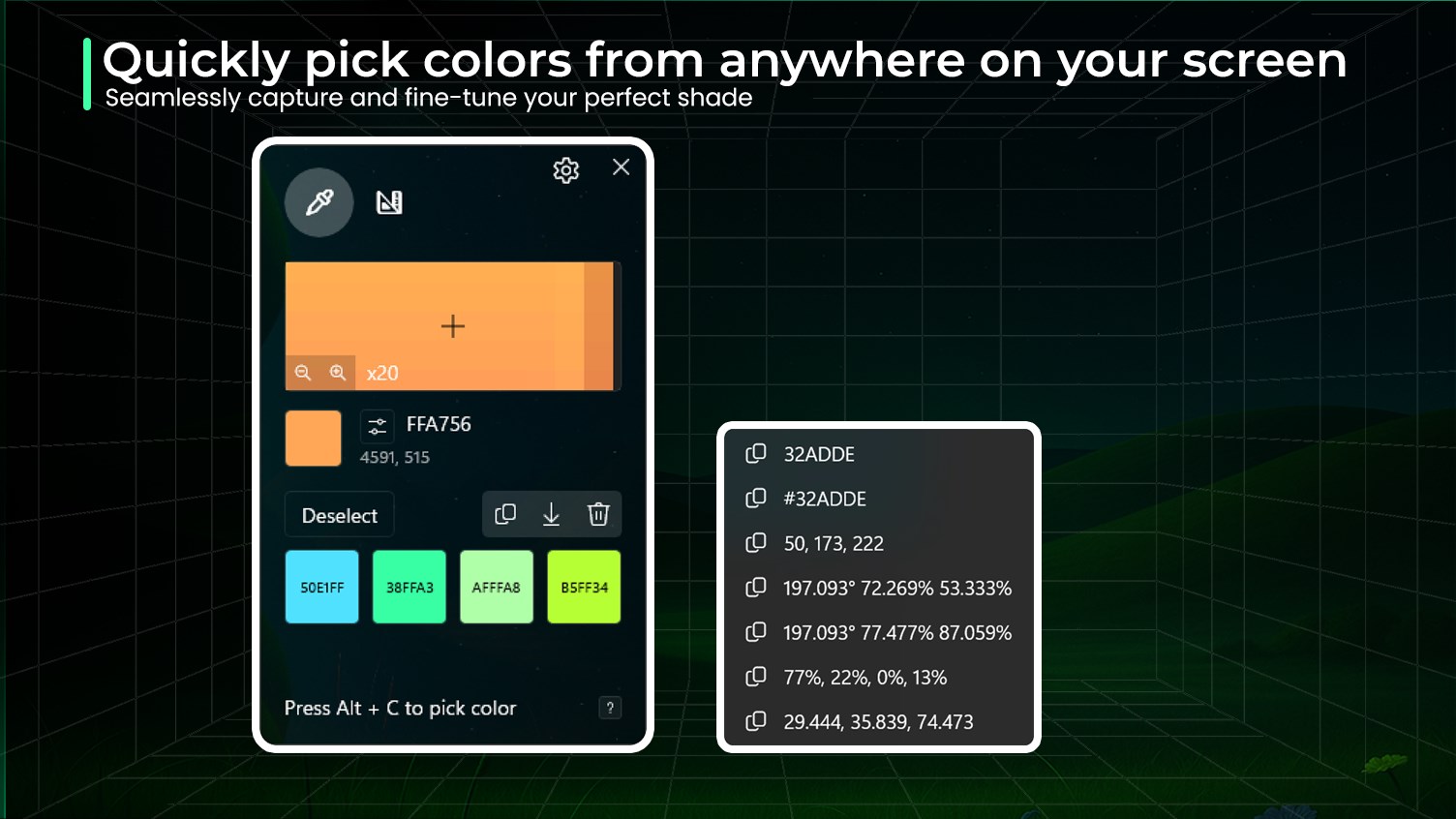 Pixelation - Screen Ruler, Protractor, Color Picker for Designer screenshot