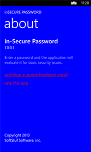 in-Secure Password screenshot 3