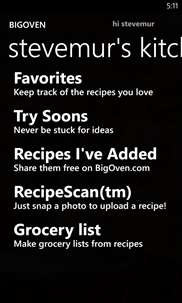 BigOven 300,000+ Recipes and Grocery List screenshot 5