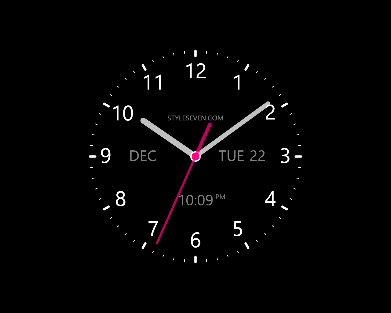 analog clock for desktop