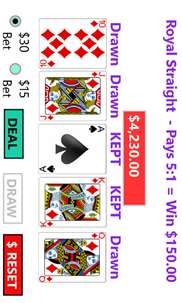 E-Z Video Poker screenshot 2