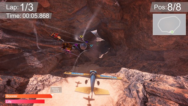 Fighter Aircraft Race (Local 2 Player) screenshot 1