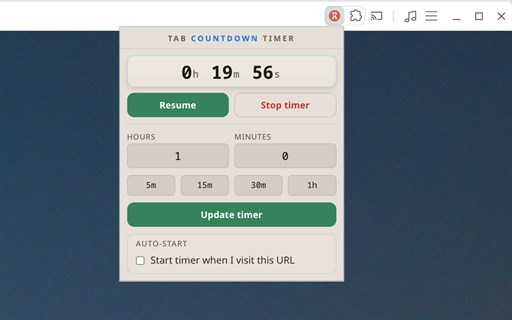 Tab Countdown Timer — Auto Close Tabs