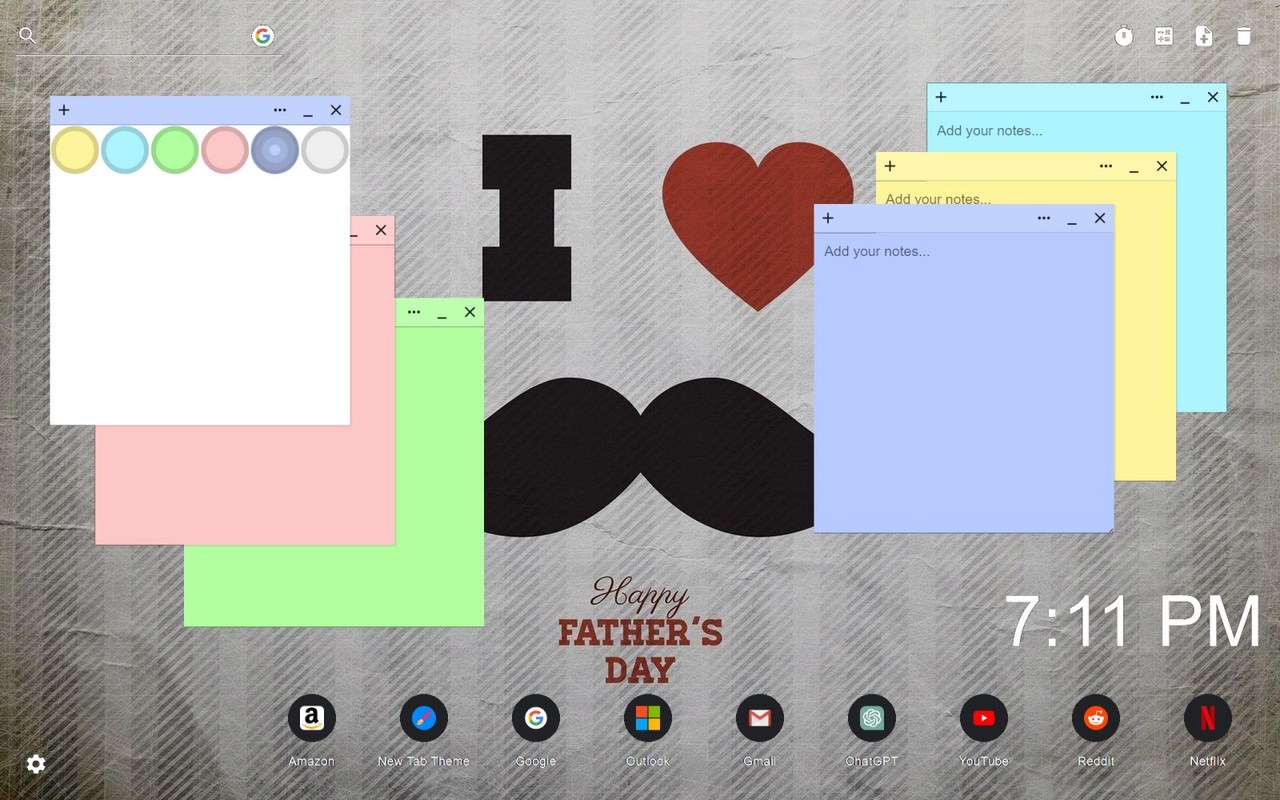 Happy Father's Day Wallpaper New Tab