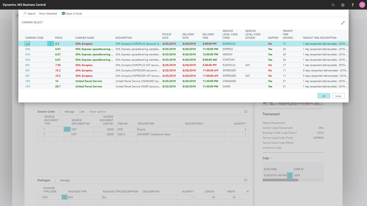 Snapshot 5 of nShift - Transsmart with ShipIT 365