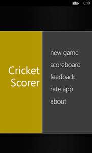 Cricket Scorer screenshot 1