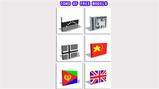 Flags 3D Color by Number - Voxel Coloring Book screenshot 5
