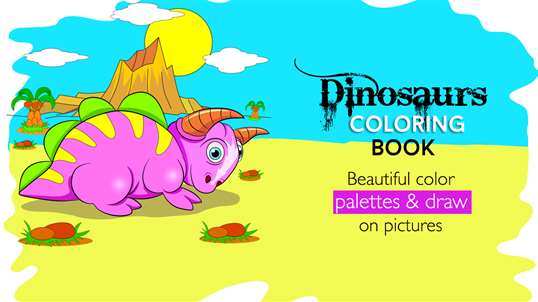 Dinosaurs Coloring Book For Adults and Kids screenshot 1