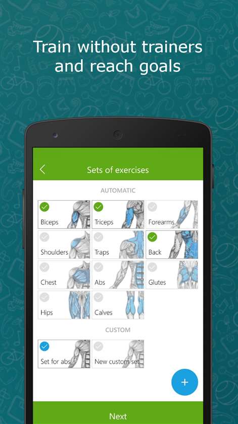 My Fitness - app for strength training Screenshots 1