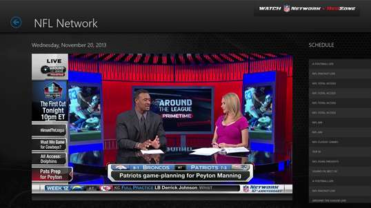 Watch NFL Network for Windows 10 PC Free Download - Best Windows 10 Apps