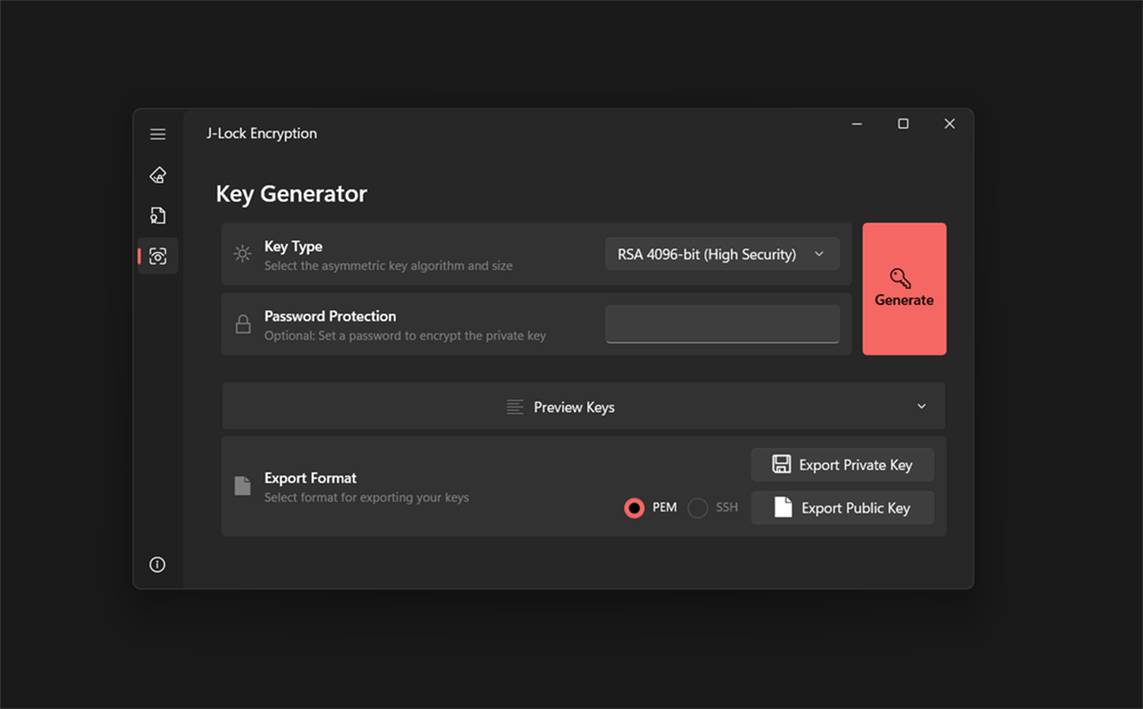 #3. J-Lock Encryption (Windows) 作者: Devcoons