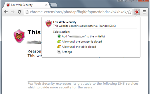 Fox Web Security - Fast Parental Control & Web Protection