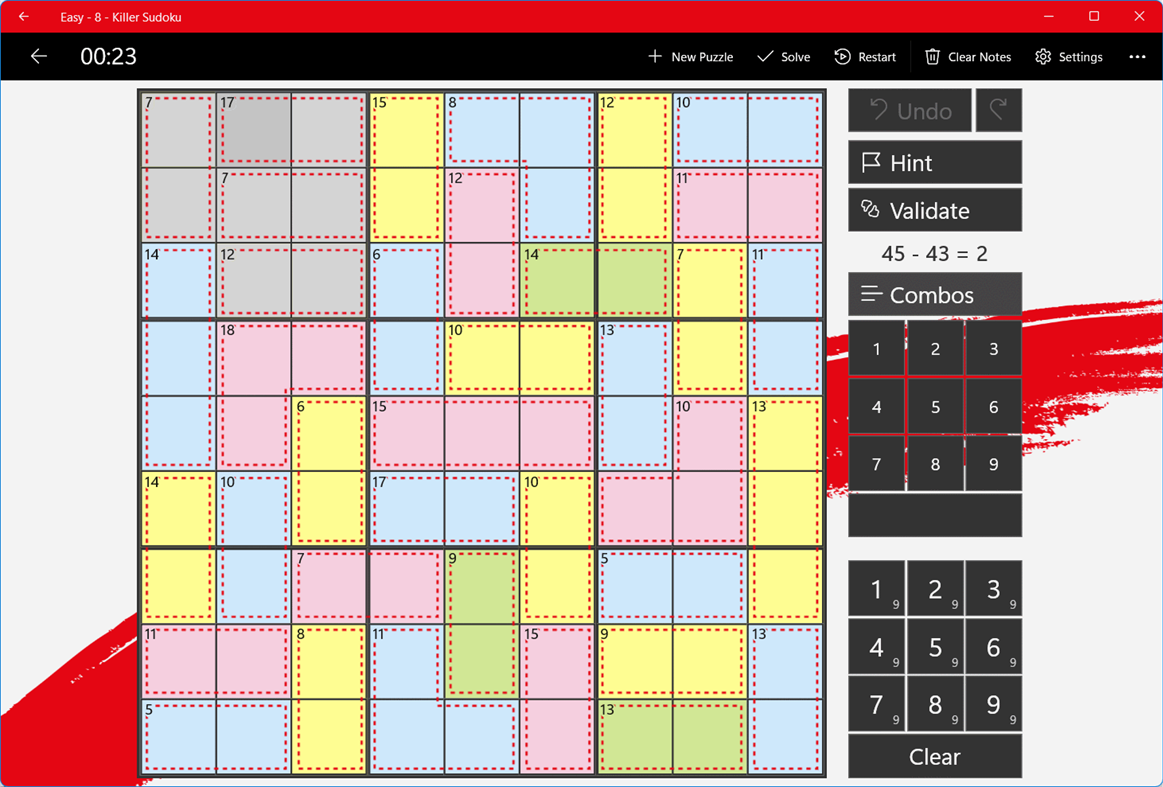 #3. Killer Sudoku (Windows) By: Reflection IT