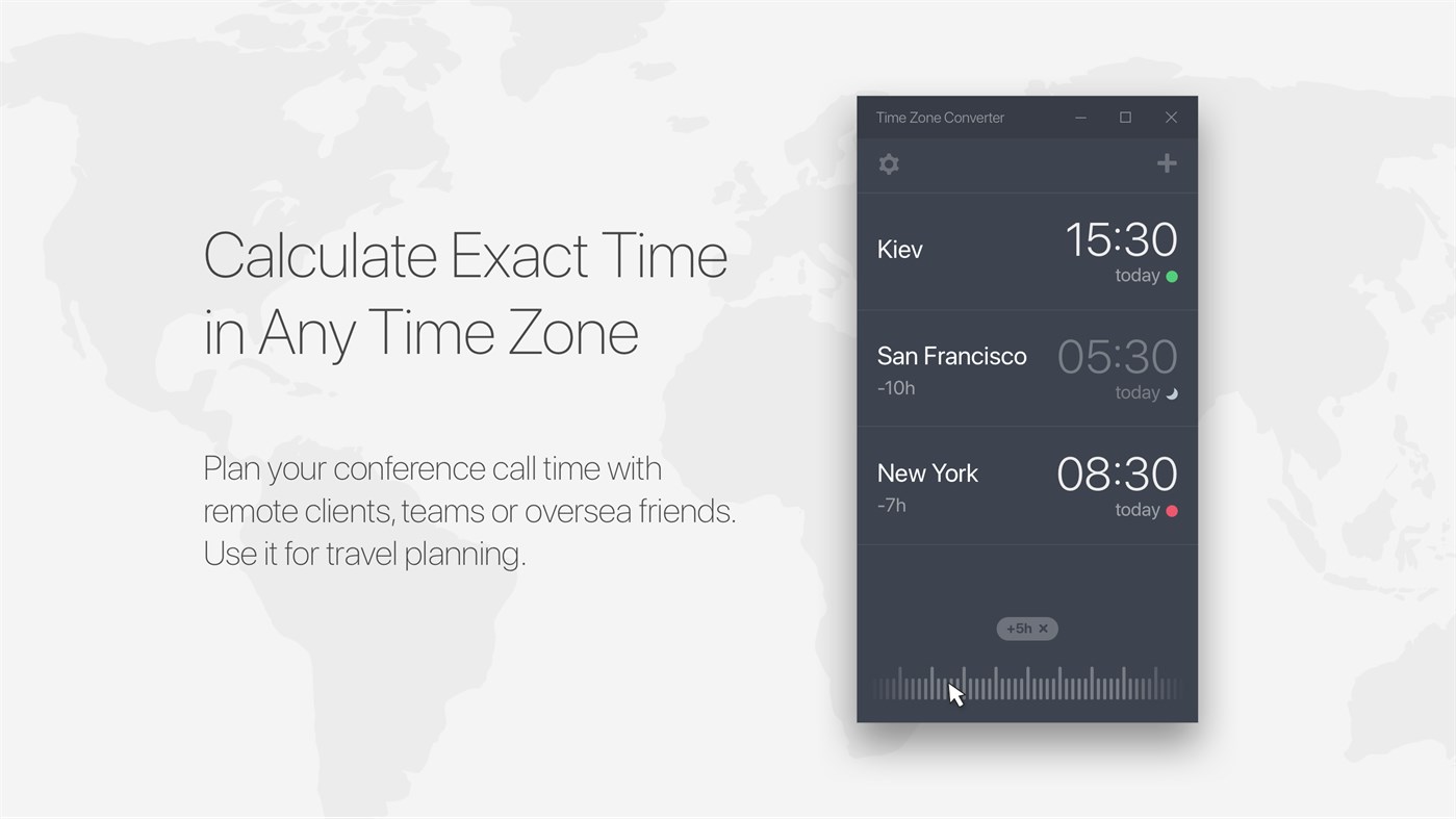 #1. Time Zone Converter and World Clock (Windows) 作者: VisualRocks