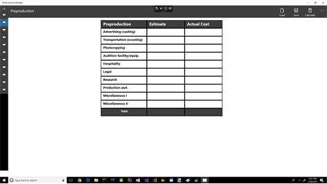 Film Production Budget Screenshots 2