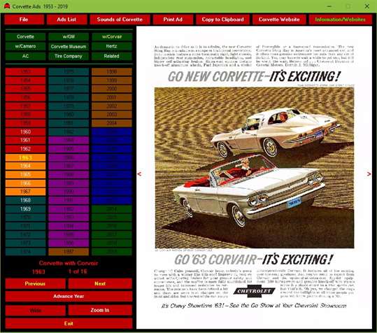 Corvette Ads 1953-2019 screenshot 6