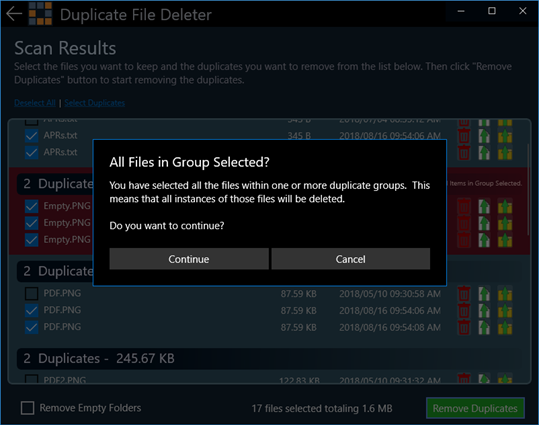Duplicate File Deleter screenshot 7