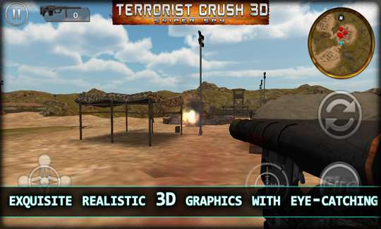 Terrorist Crush 3D Sniper Spy screenshot 2