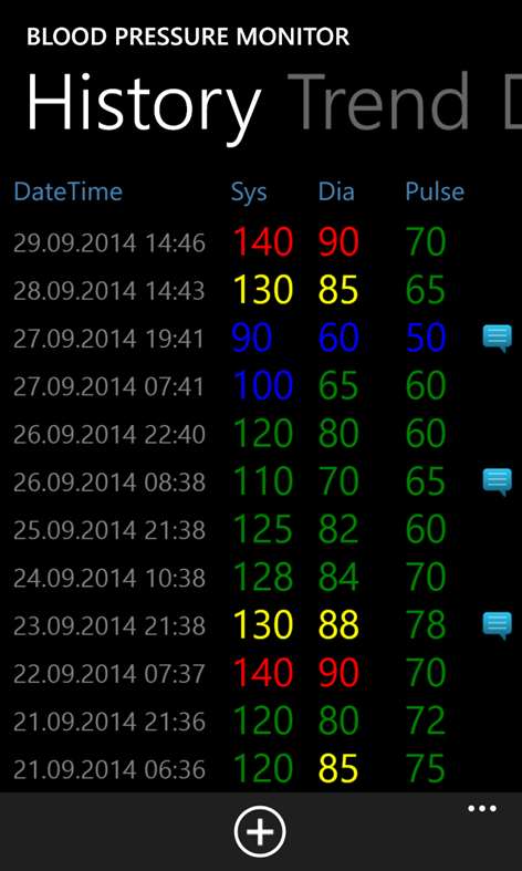 Blood Pressure Monitor Screenshots 1