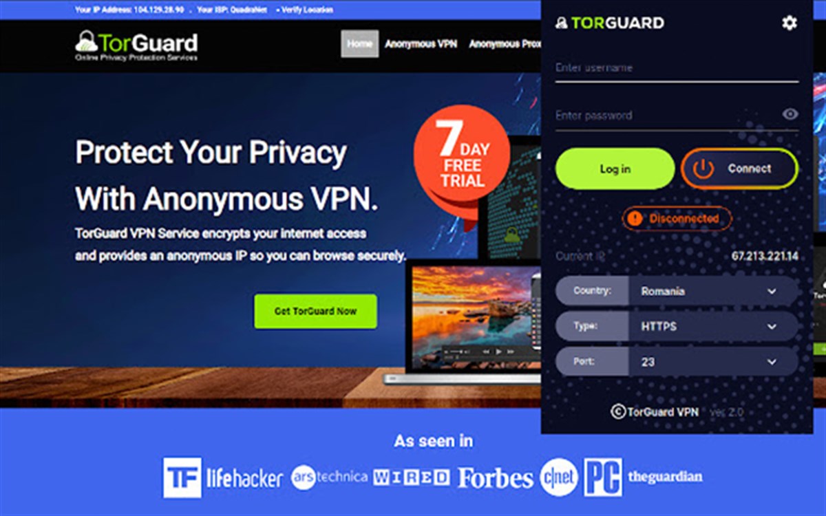 TorGuard VPN Extension