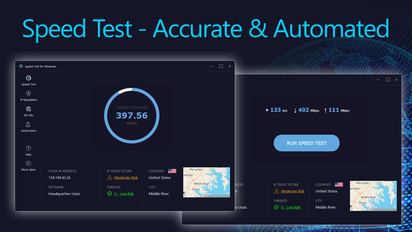 #2. Speed Test for Windows (Windows) Podle: LISAppStudio.com