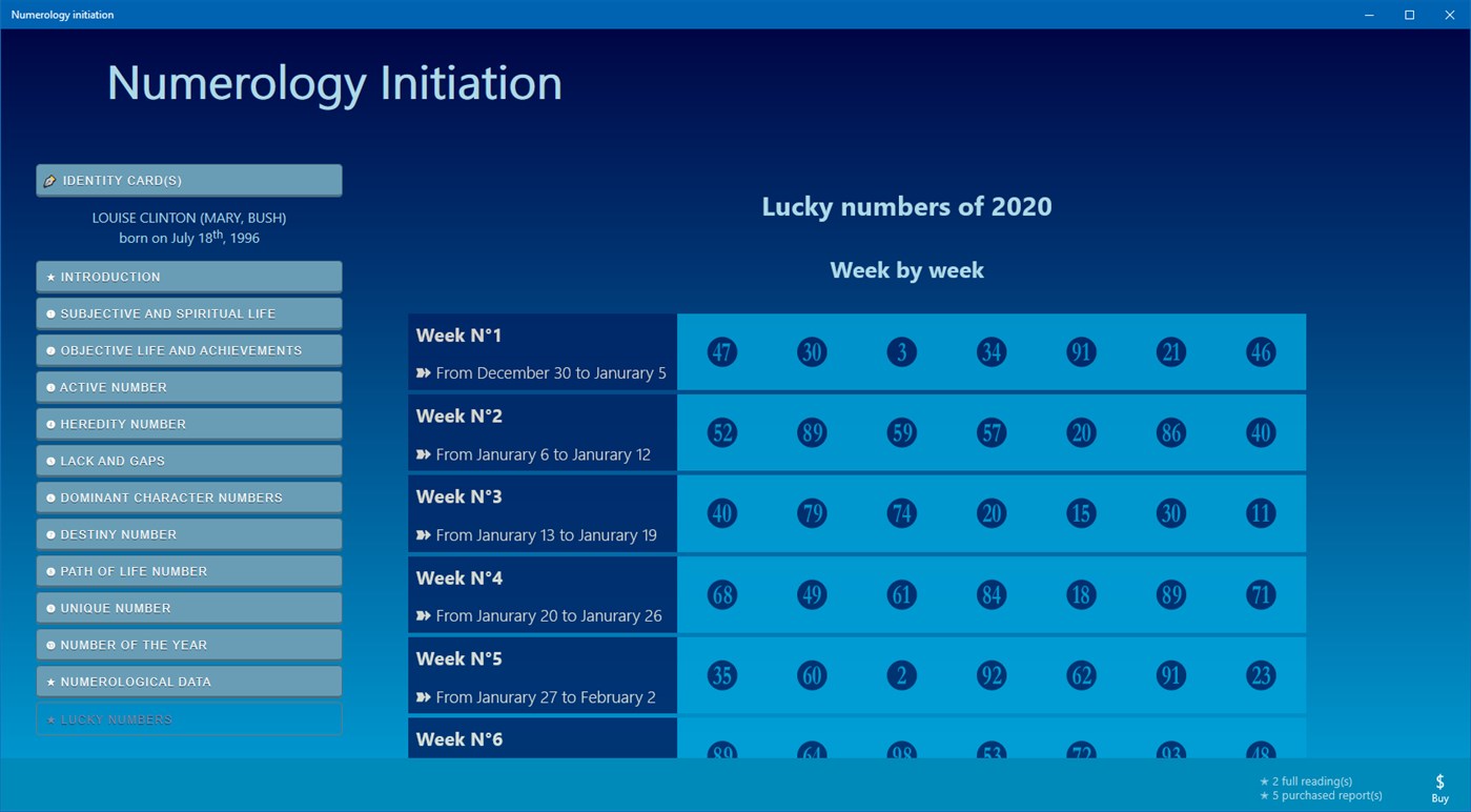 #9. Numerology Initiation (Windows) Ved: astrotools.online