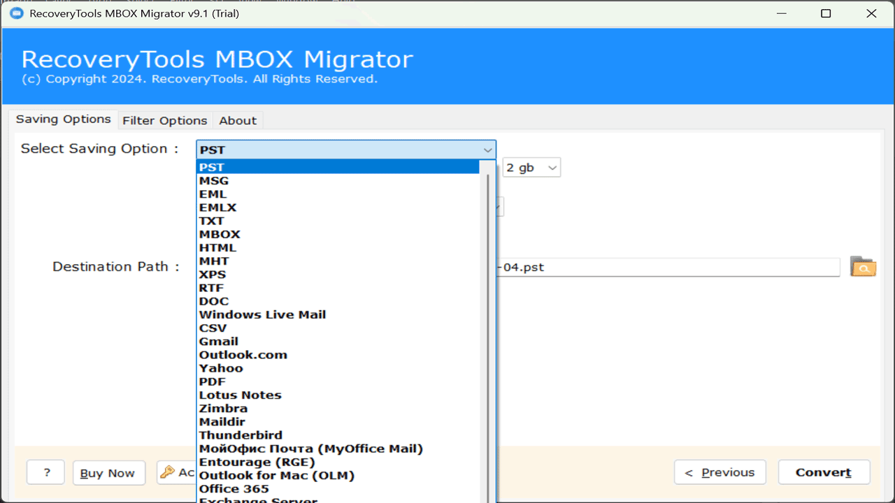 Snapshot 5 of RecoveryTools MBOX to PDF Converter
