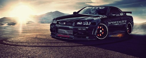 Nissan Skyline GTR HD Wallpaper New Tab marquee promo image