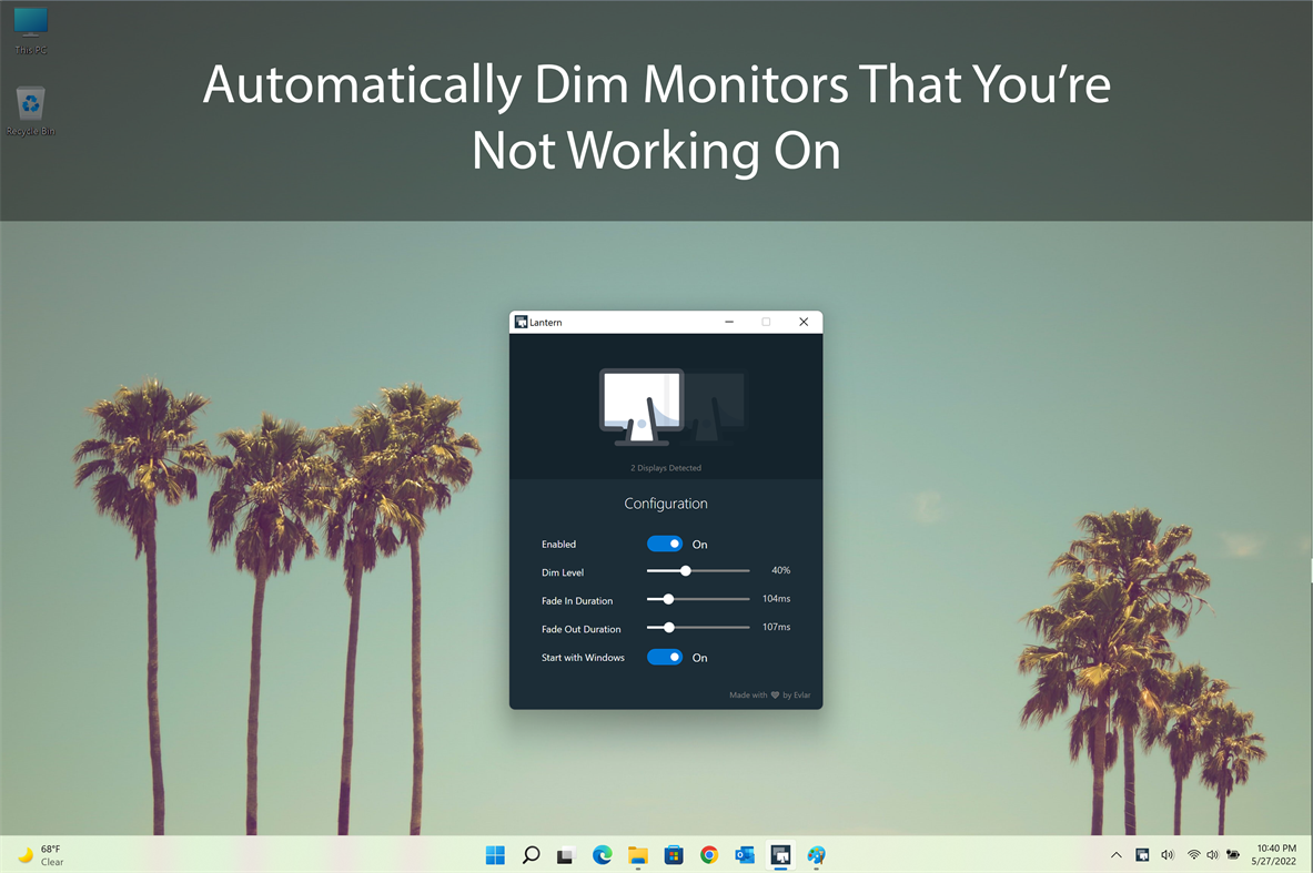 #1. Smart Screen Dimmer (Windows) Tekijänä: EvlarSoft LLC