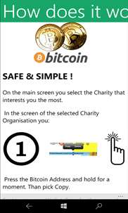 BTC4Charity: Donate Bitcoin screenshot 2