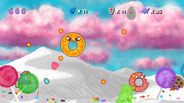 Purple Chicken Spaceman screenshot 2