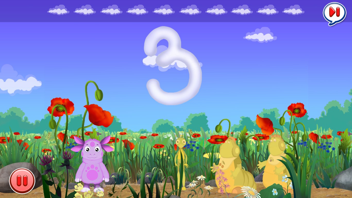 красивые веселые цифры. пазл паровозик с вагонами. цифры для детей. включи досчитай до 10. веселые цифры для детей.