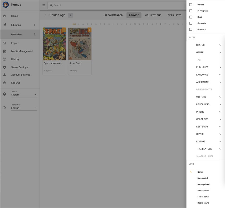 #4. Komga (Windows) Podle: Gotson