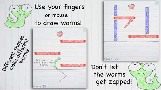 Scribble Worm screenshot 1
