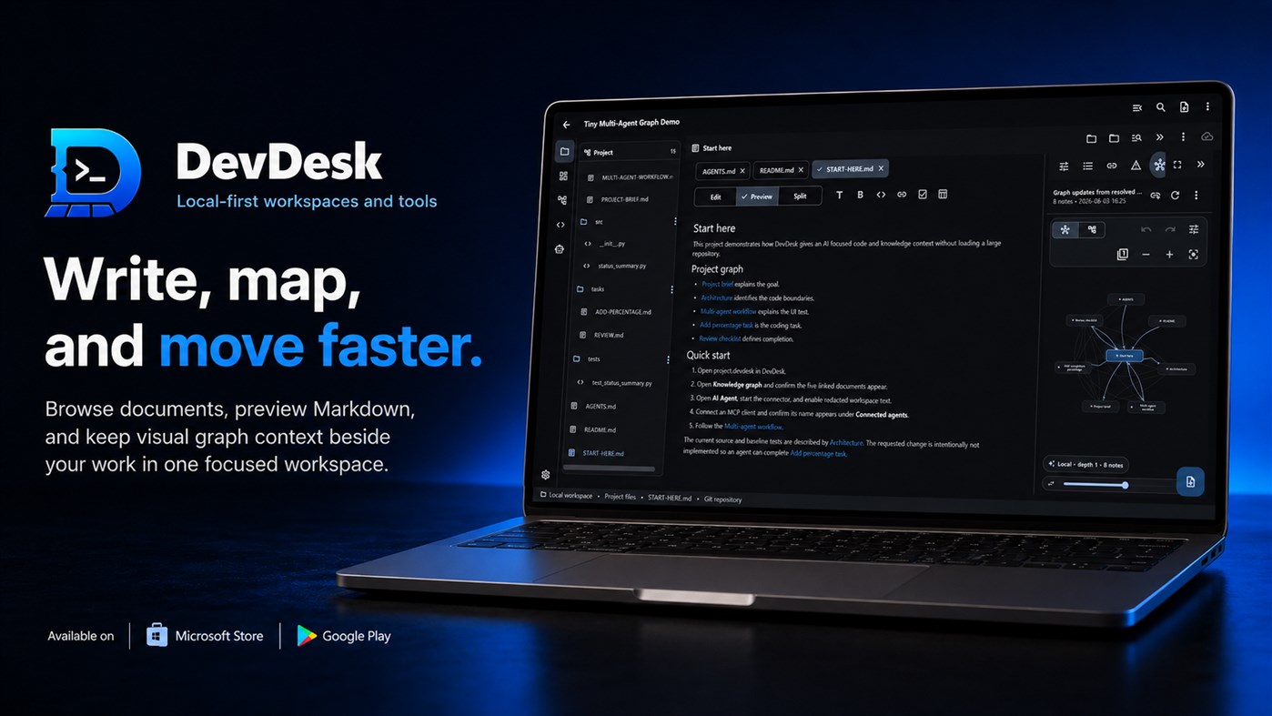 #2. DevDesk (Windows) Przez: Baishalya