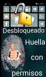 Celular Bloqueo Huella Pantalla screenshot 2