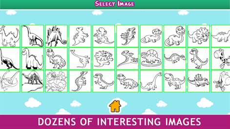 Dinasour Coloring Book For Kids Learning Screenshots 2