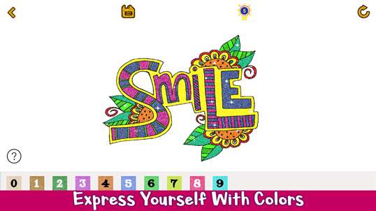 Greeting Cards Glitter Color by Number - Coloring Book screenshot 4