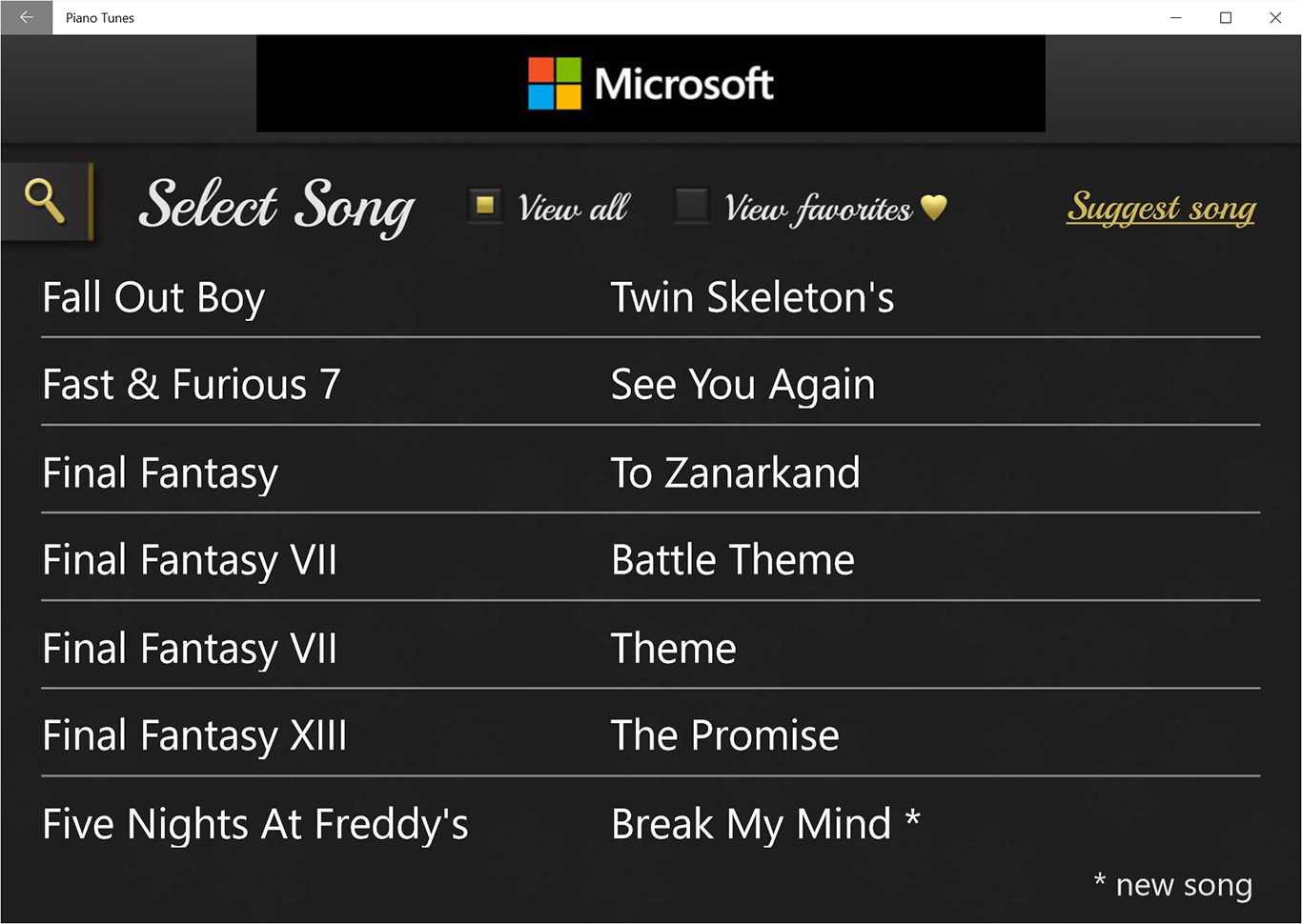 Obtenir Piano Tunes Universal Microsoft Store Fr Ca - how to play megalovania on piano on roblox piano keyboard v11