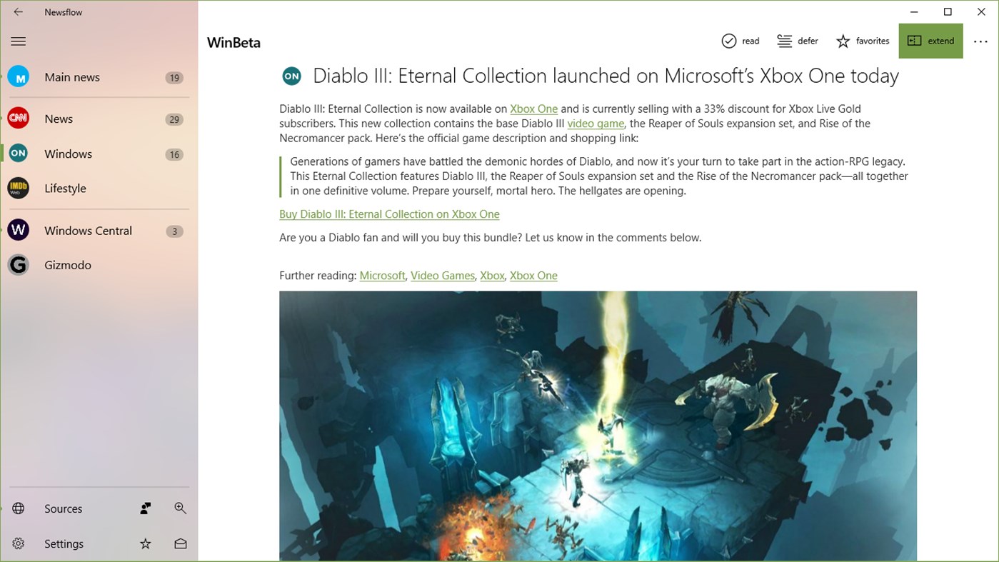 #2. Newsflow (Windows) 来自: MaxN