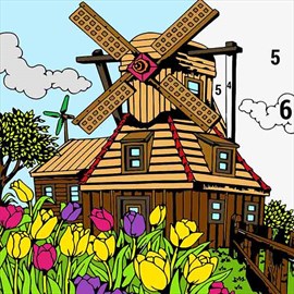 Country Farm Color By Number: Anti Stress Nature Coloring Book