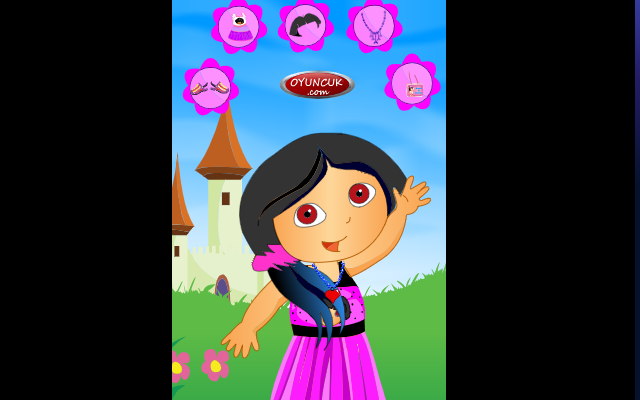 Cute Dora Dressup Game