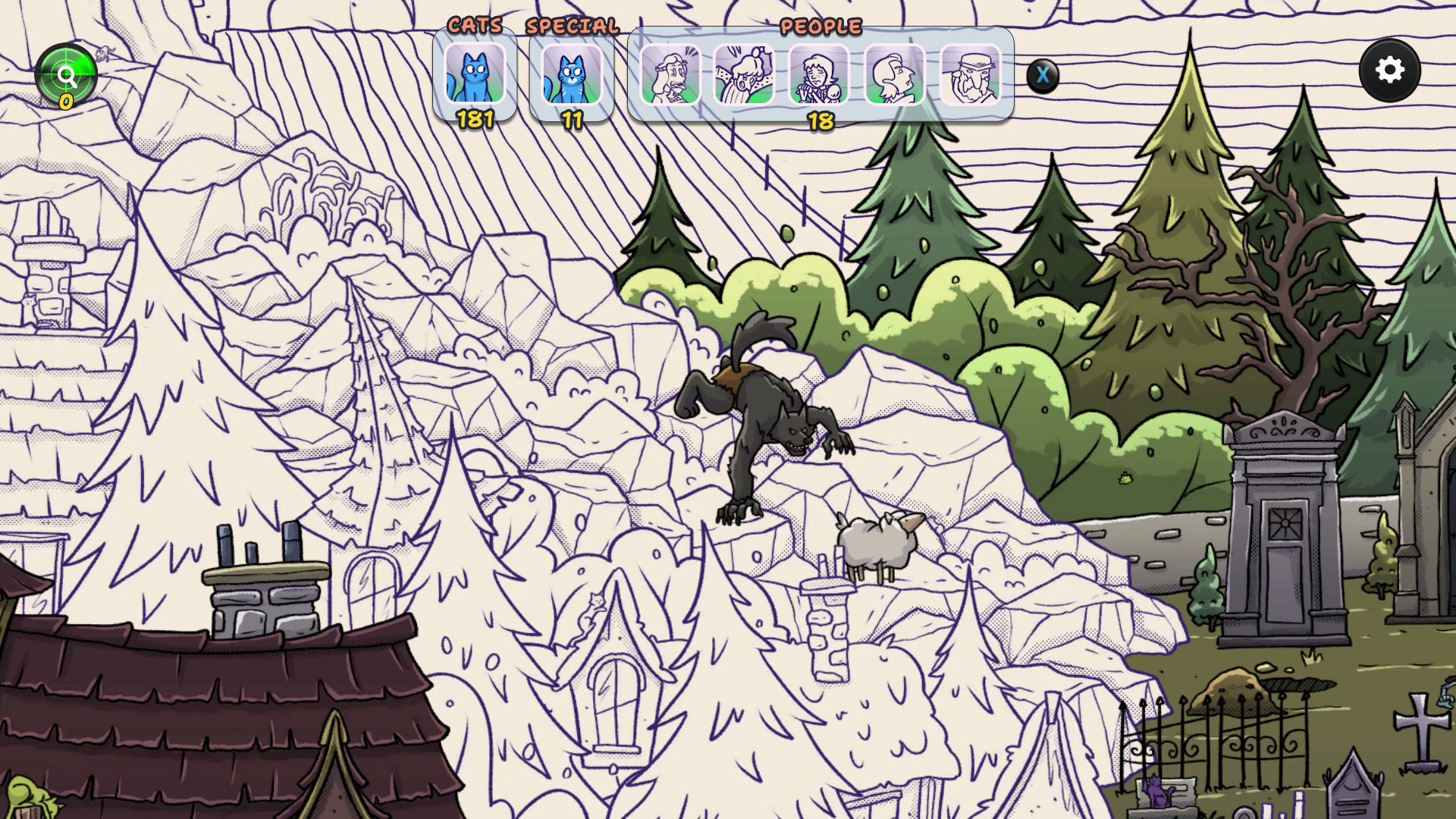 Hidden Cats in Spooky Village — скриншот 14