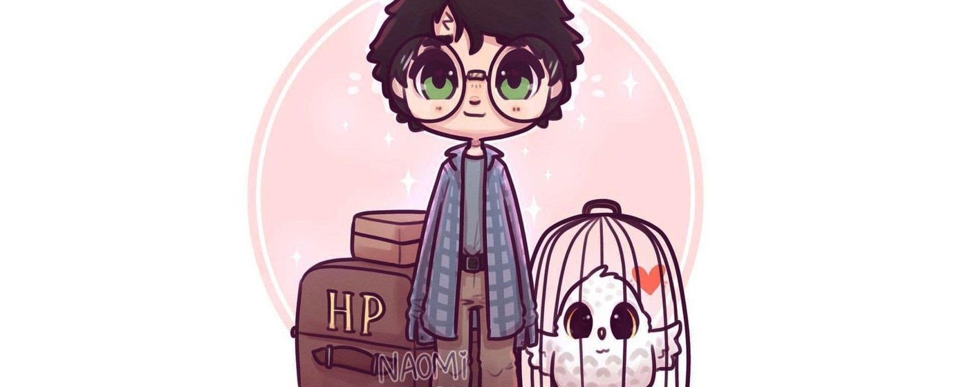 Harry Potter Chibi New Tab Wallpaper Theme marquee promo image