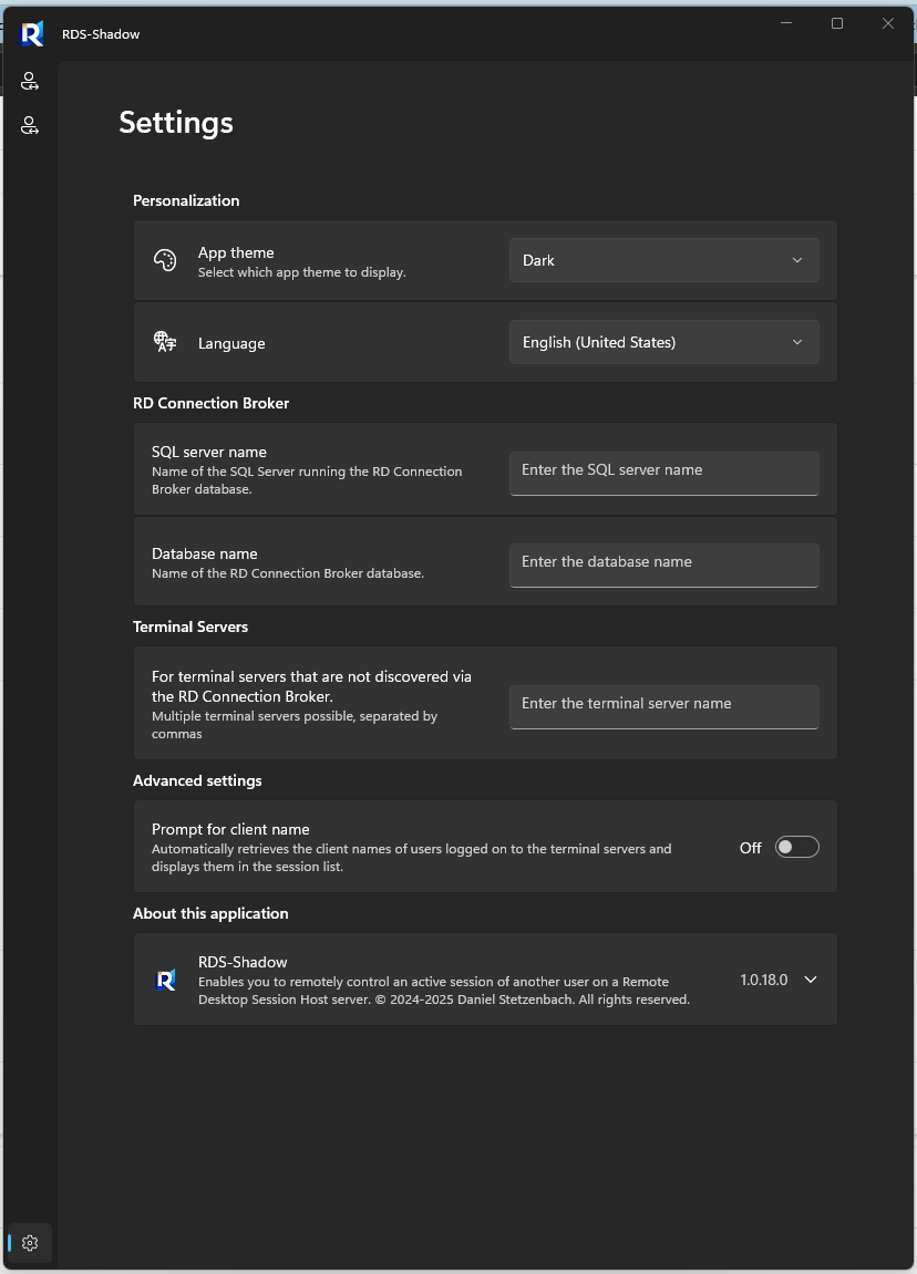 RDS-Shadow screenshot